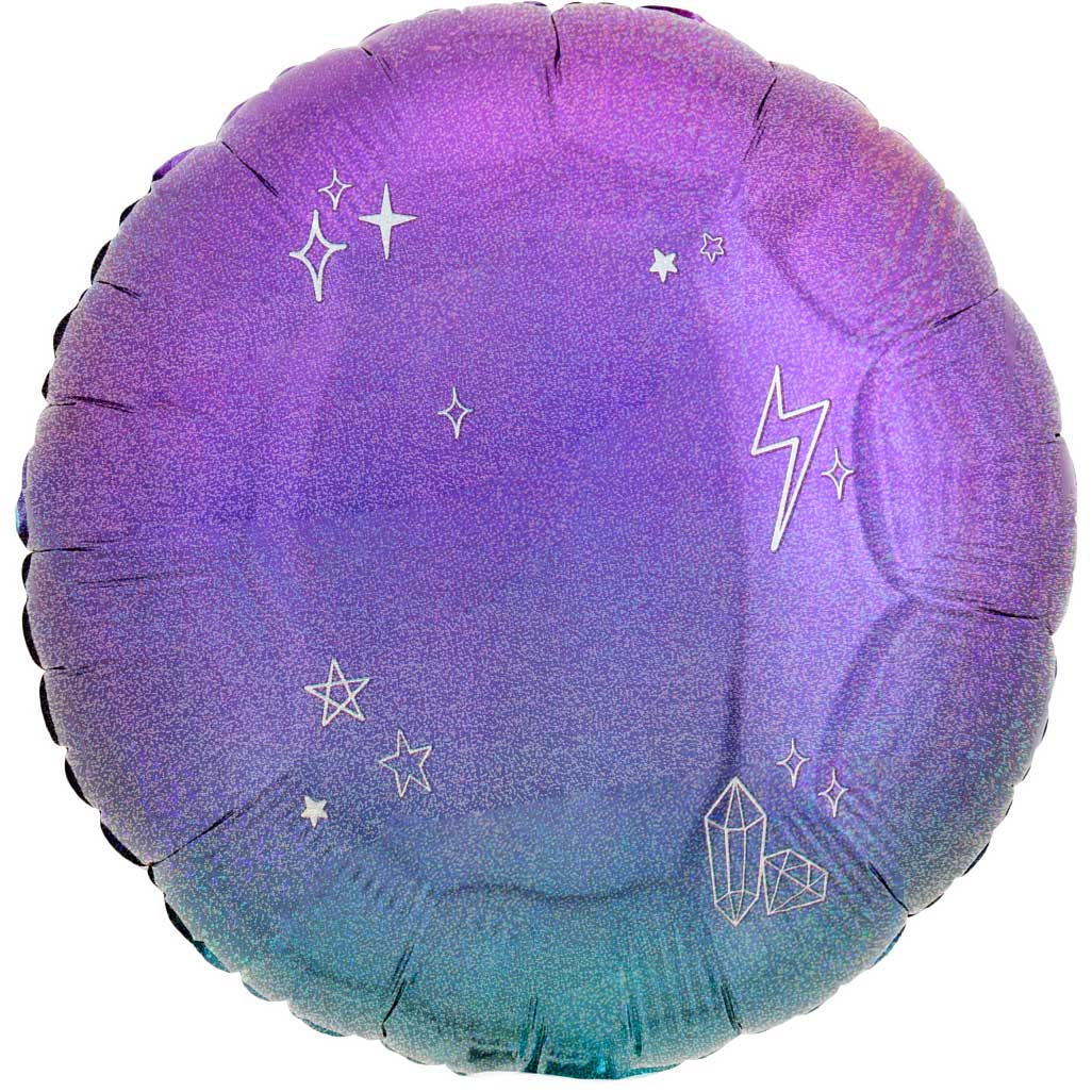 Sparkle Ombre Standard Holographic Foil Balloon 18in