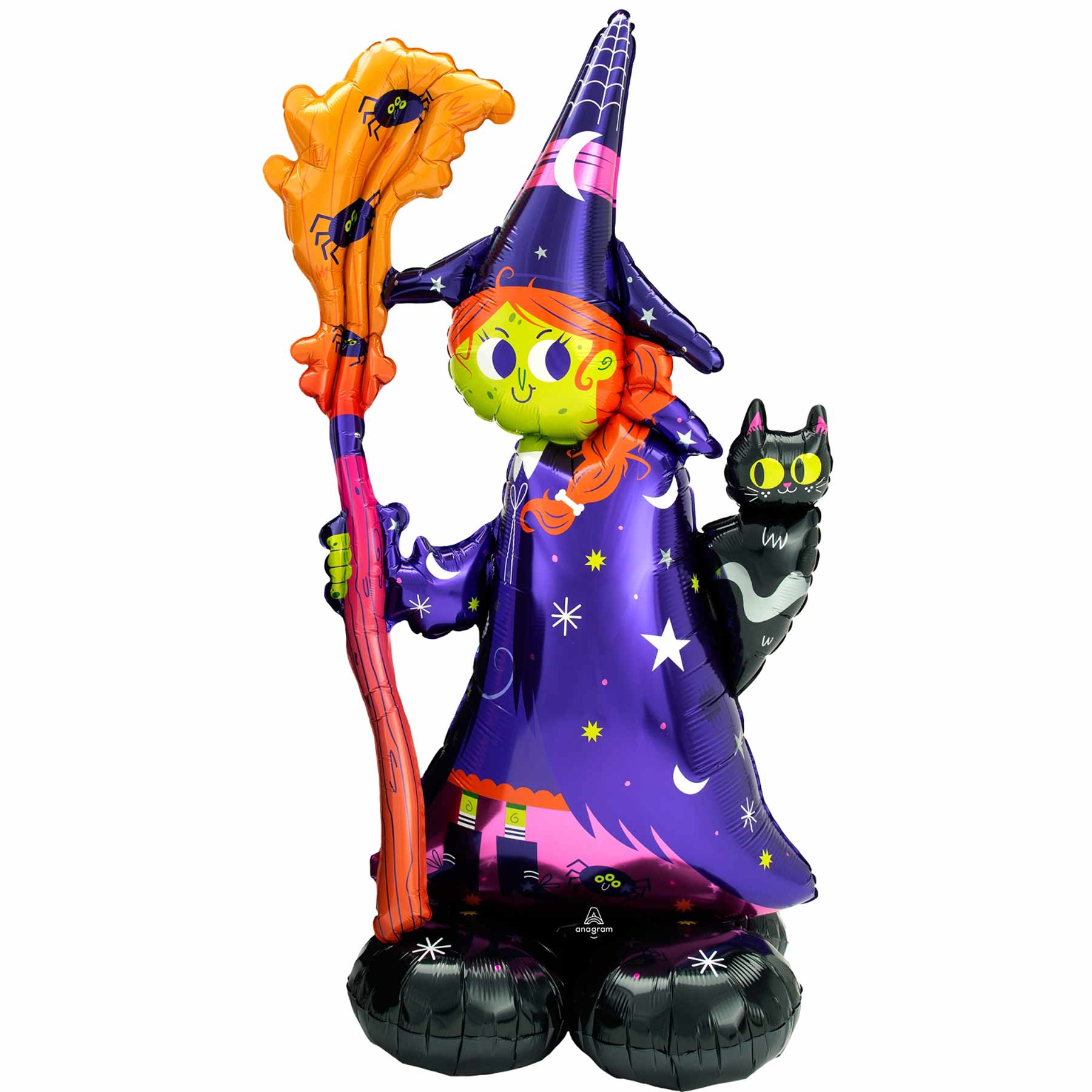 Scary Witch AirLoonz Foil Balloon 60x139cm Balloons & Streamers - Party Centre
