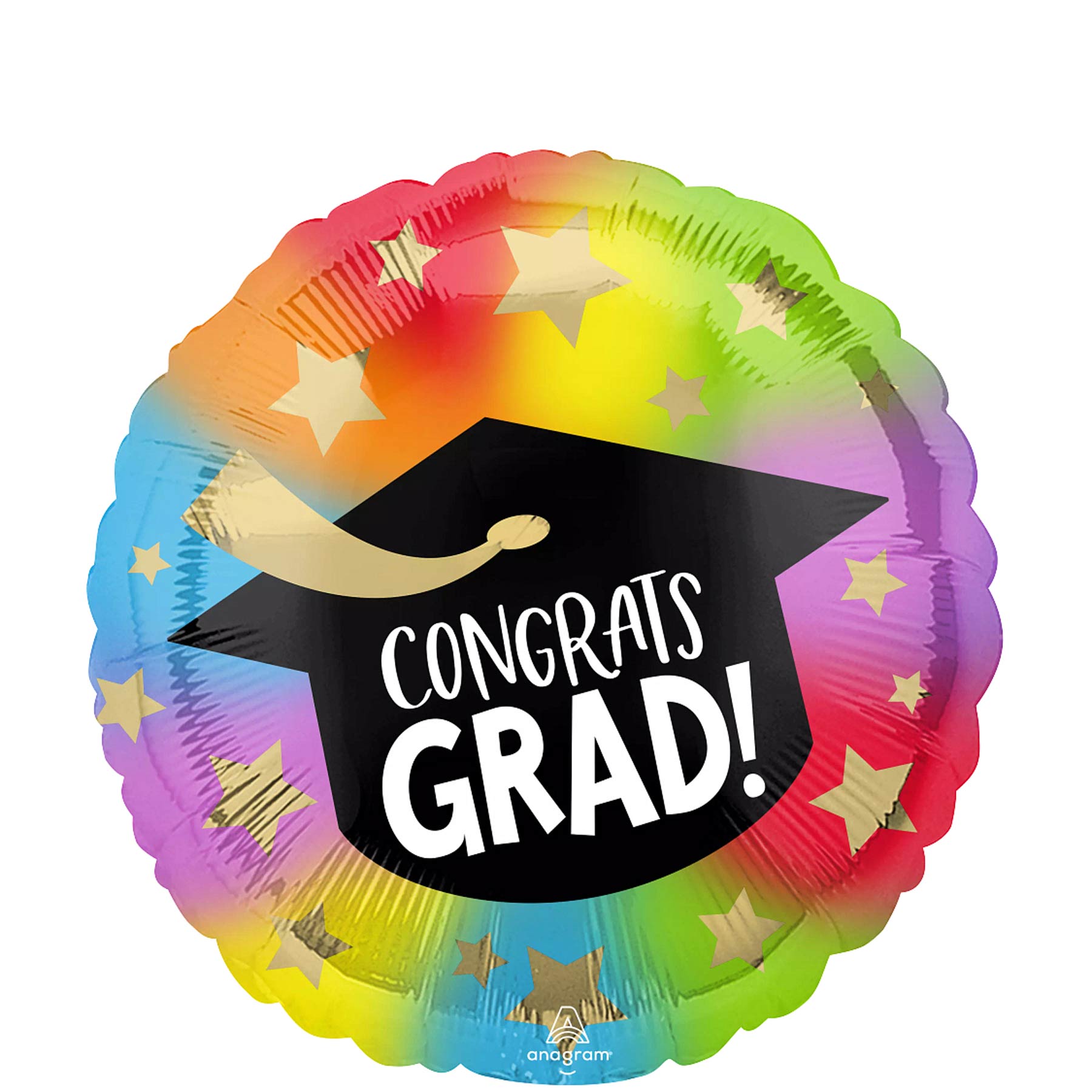 Colorful Congrats Grad Foil Balloon 45x45cm