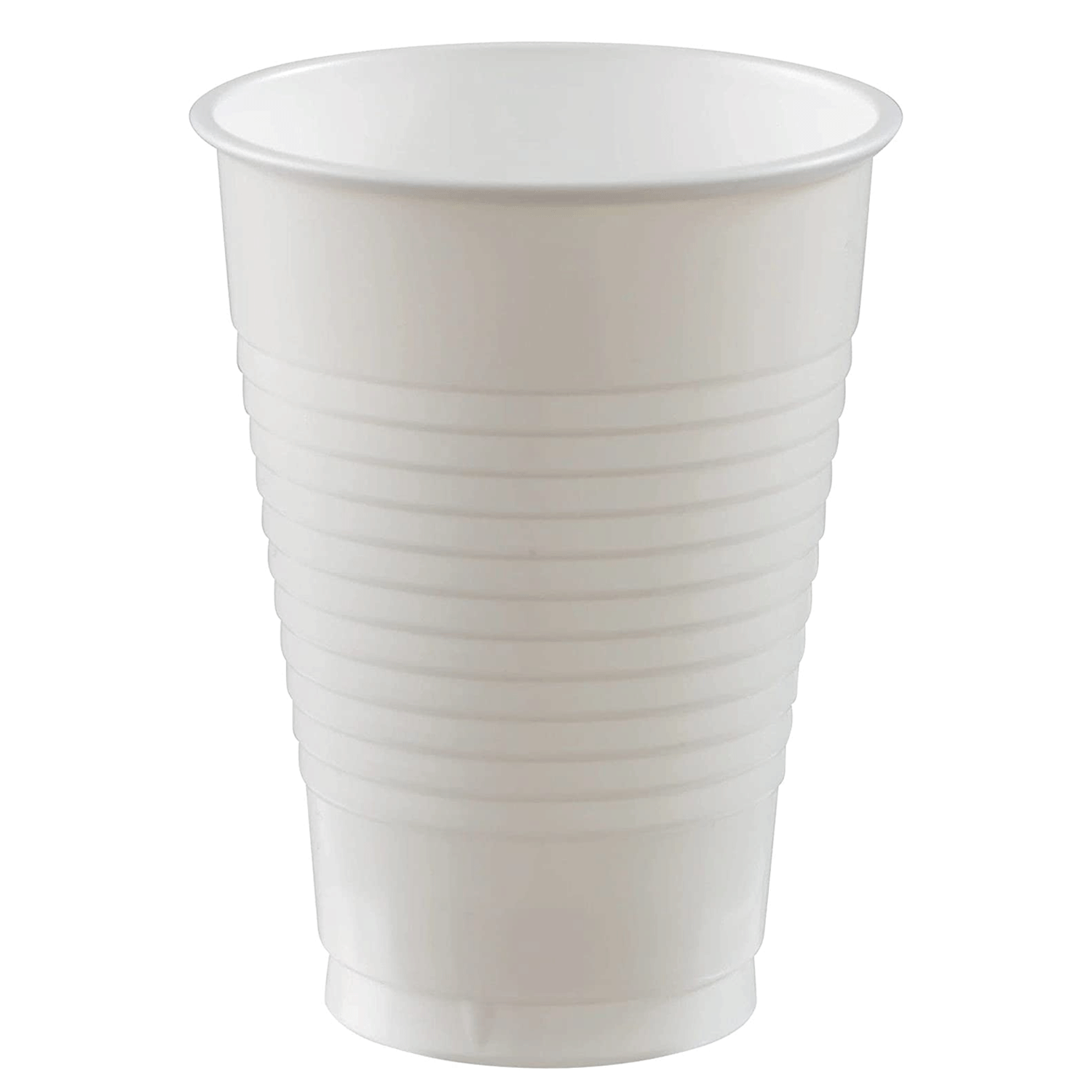 Frosty White Plastic Cups 12oz, 20pcs