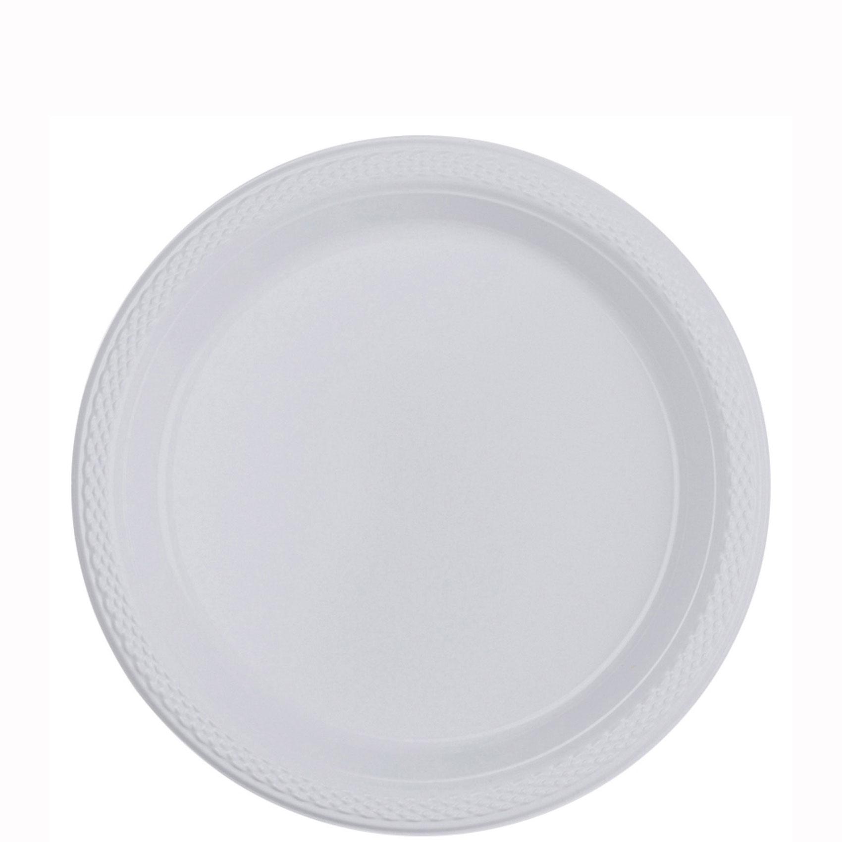 Clear Plate 7in Solid Tableware - Party Centre