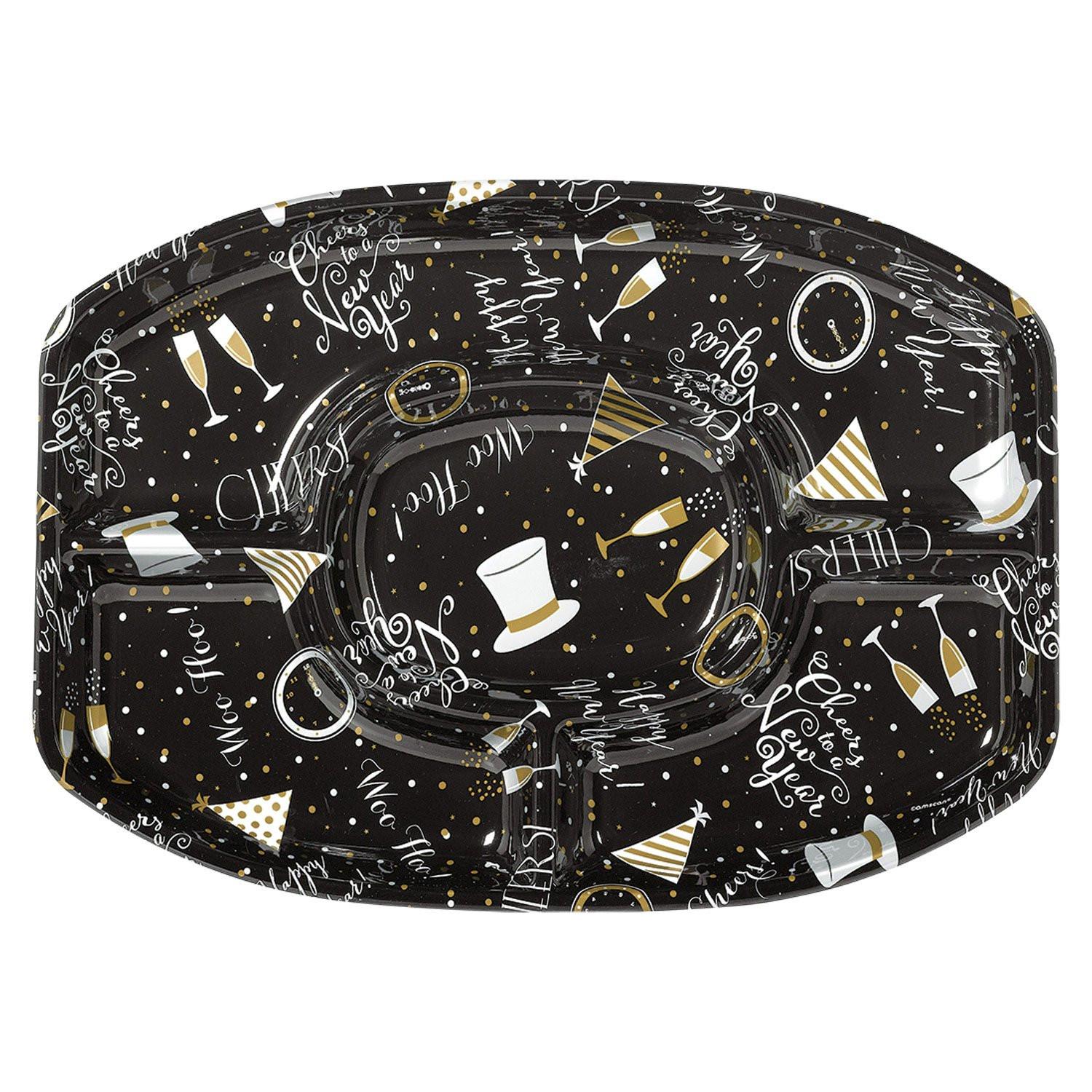 New Year Sectional Platter Solid Tableware - Party Centre