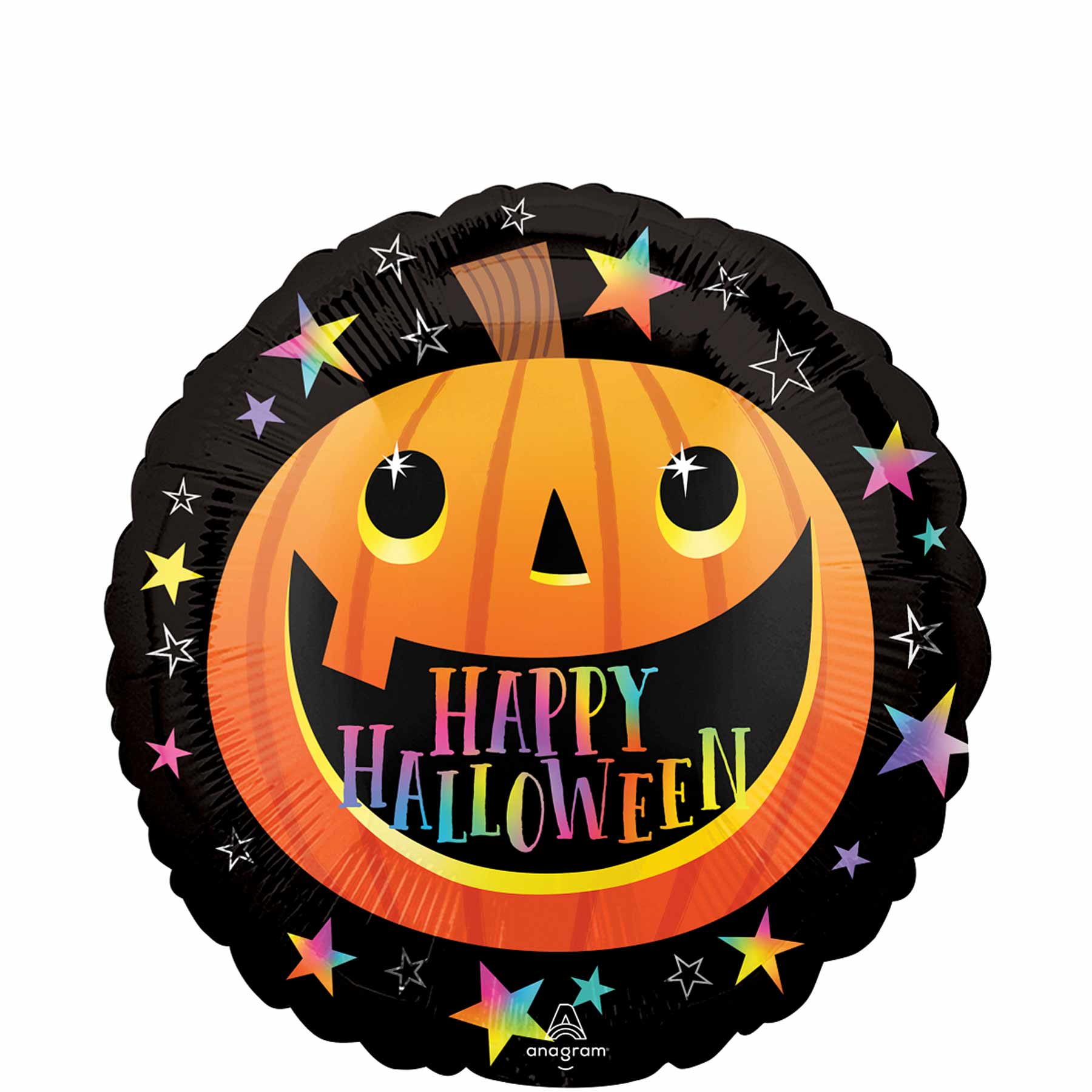 Halloween Smiley Pumpkin Foil Balloon 45cm
