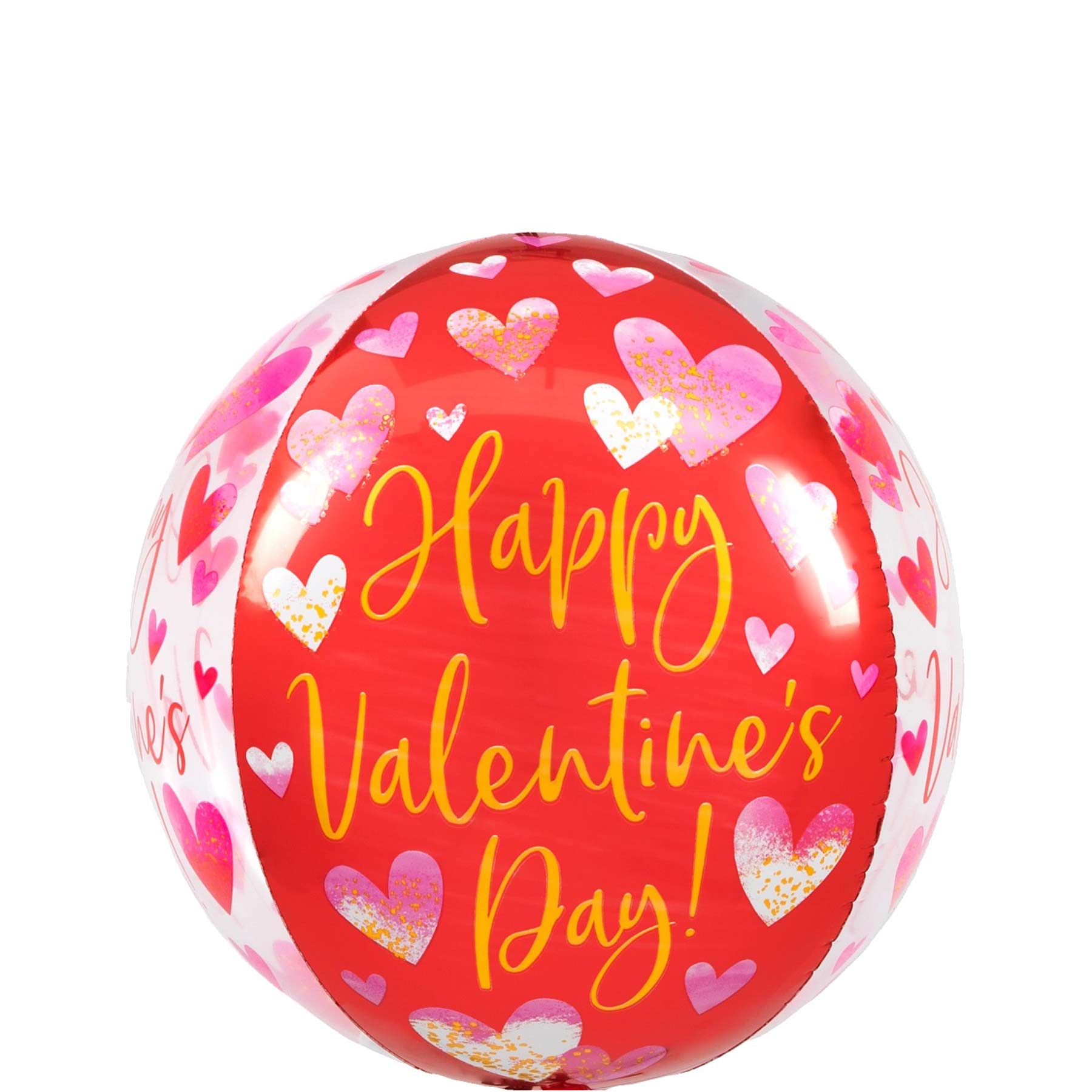 Happy Valentine's Day Watercolor Orbz Balloon 38x40cm