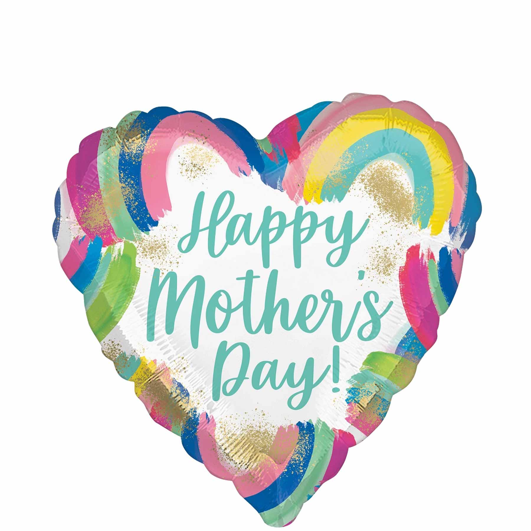 Happy Mother's Day Rainbows Foil Balloon 45cm