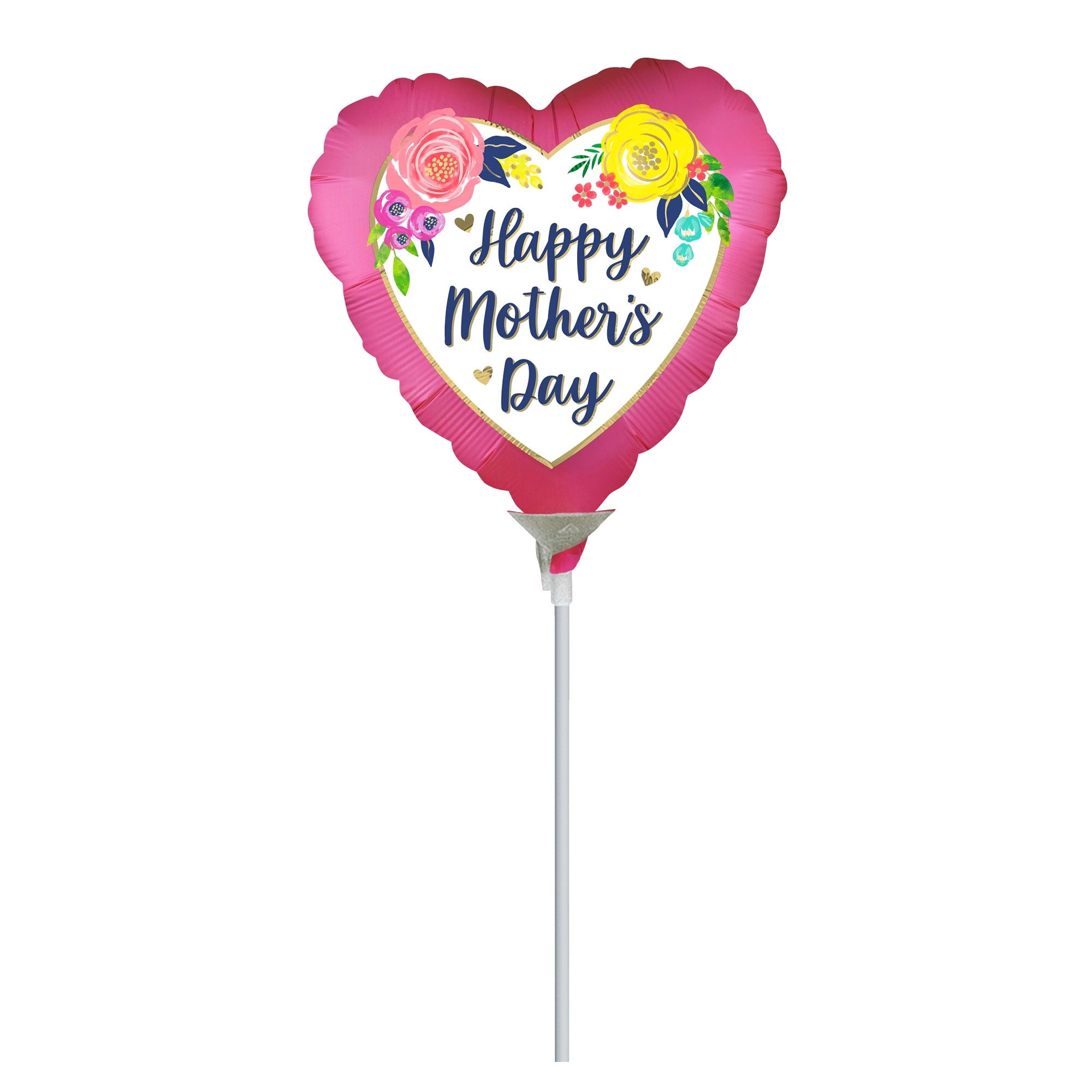 Mother's Day Floral Pink Balloon 23cm