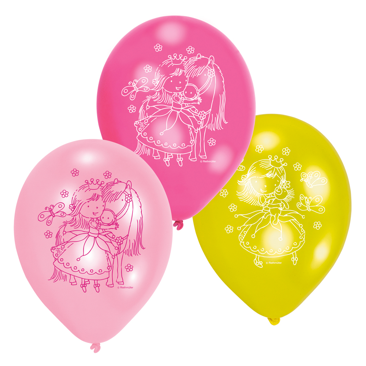 Sweet Little Princess Latex Balloons 6pcs Balloons & Streamers - Party Centre