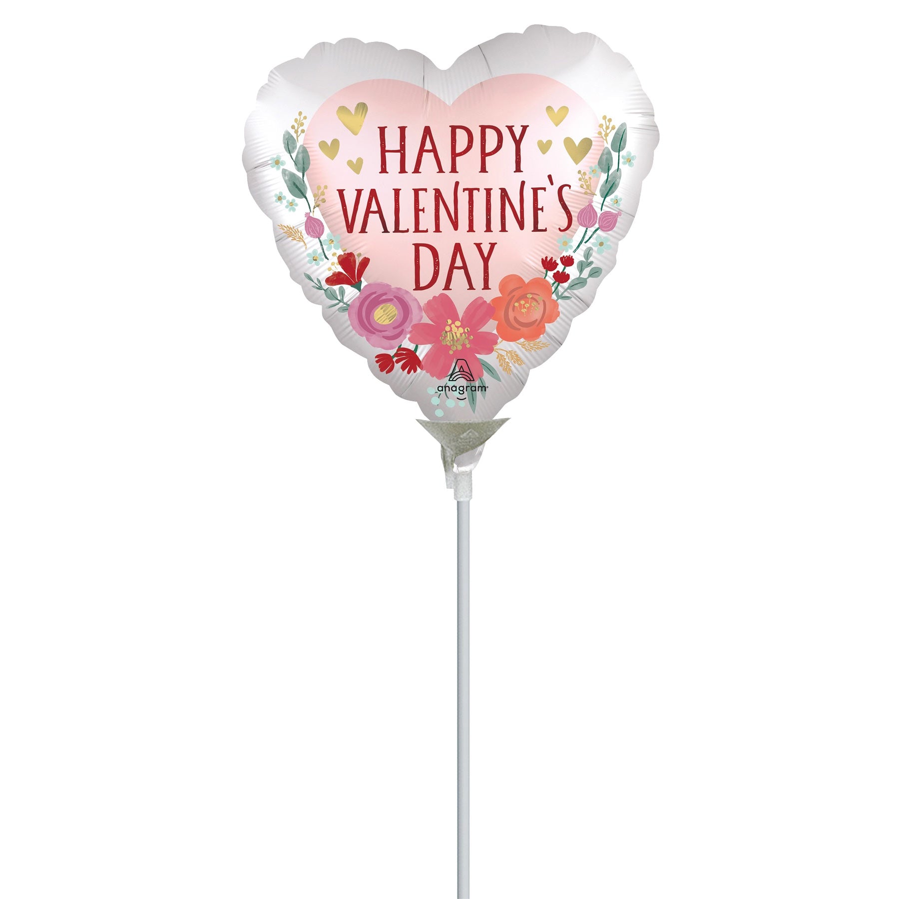 Happy Valentine's Day Romantic Foil Balloon 9in
