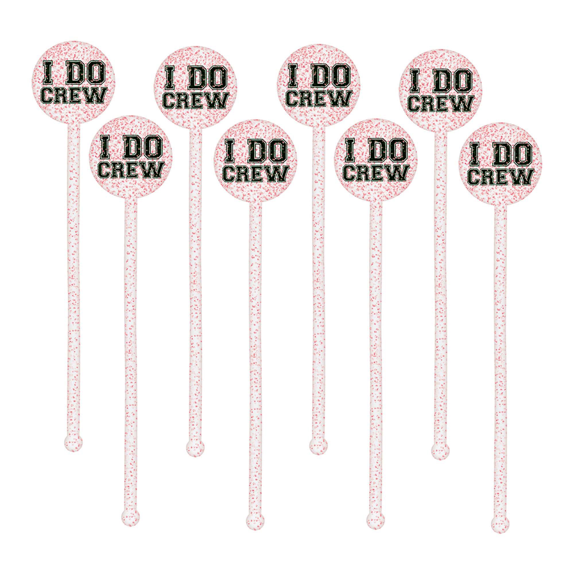 I Do Crew Plastic Glitter Stirrers 18pcs Candy Buffet - Party Centre