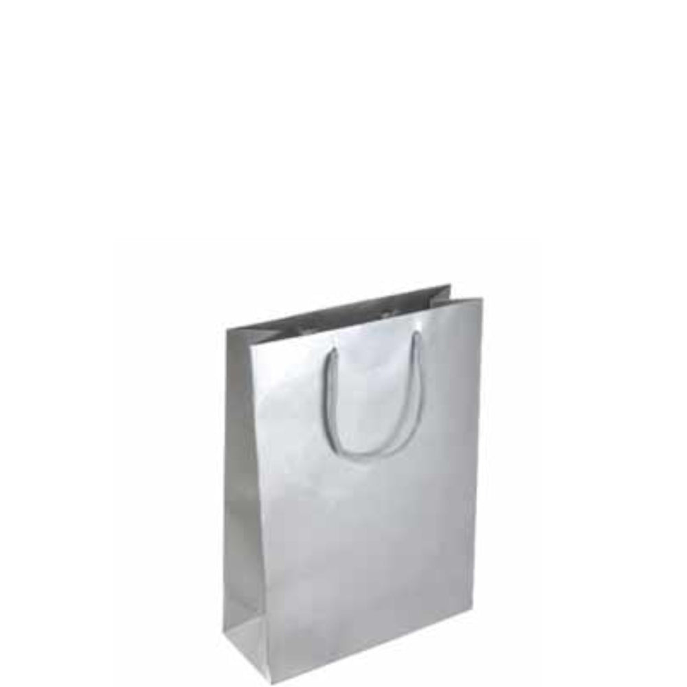 Silver Mini Glossy Bag Party Favors - Party Centre