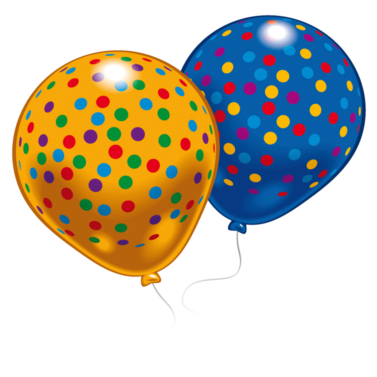 Confetti Balloons 8pcs Balloons & Streamers - Party Centre