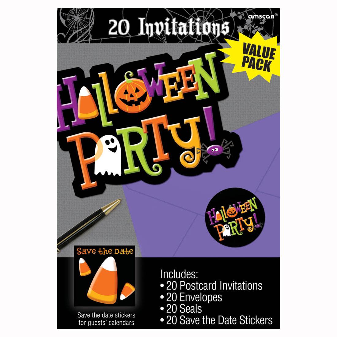 Halloween Party Invitations 20pcs Party Accessories - Party Centre
