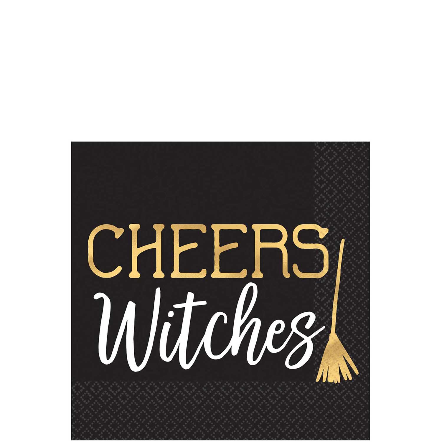 Cheers Witches Hot Stamped Beverage Tissues 16pcs Printed Tableware - Party Centre