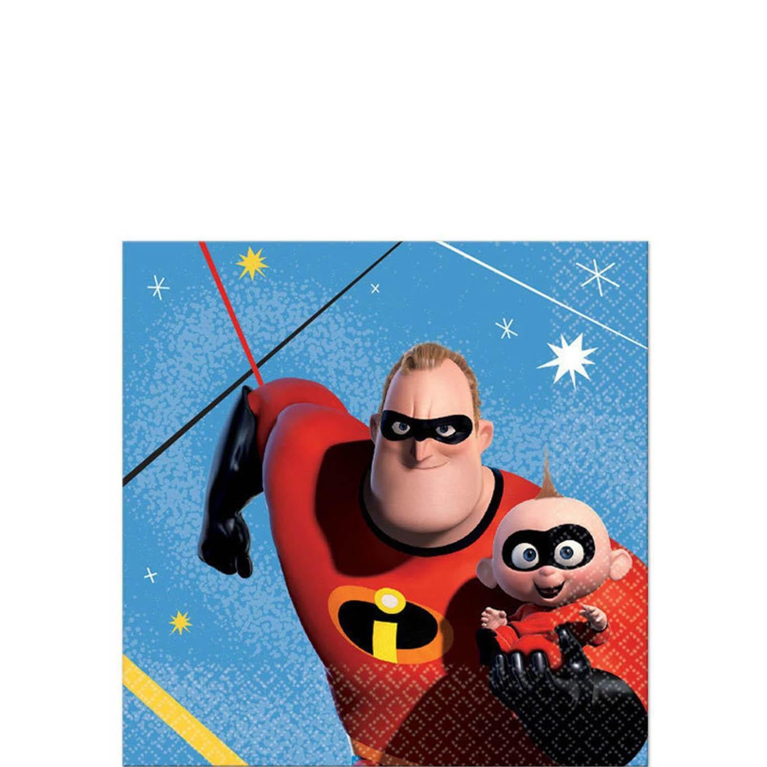 Incredibles 2 Beverage Tissues 16pcs Printed Tableware - Party Centre
