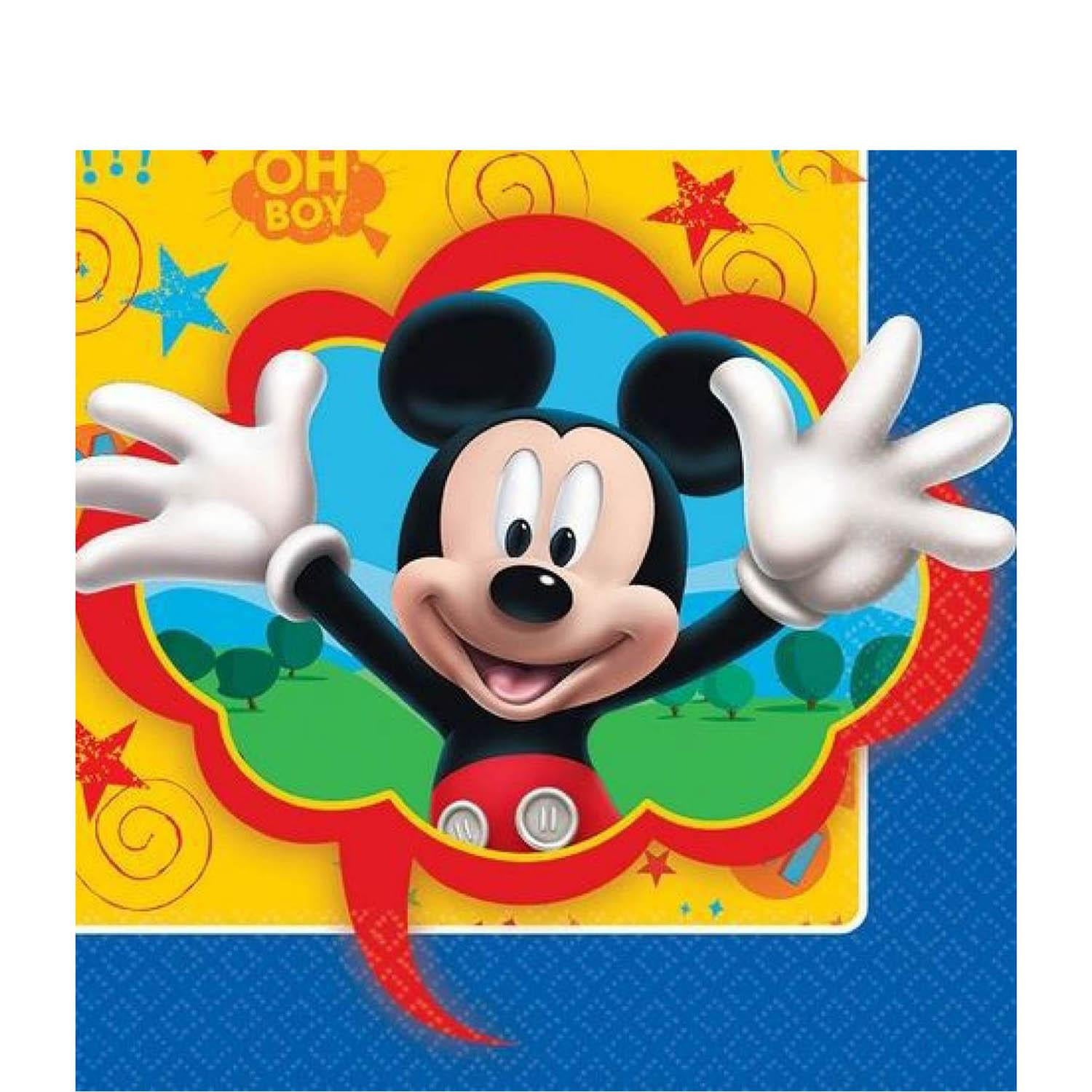 Mickey Mouse Lunch Tissue 16pcs Printed Tableware - Party Centre