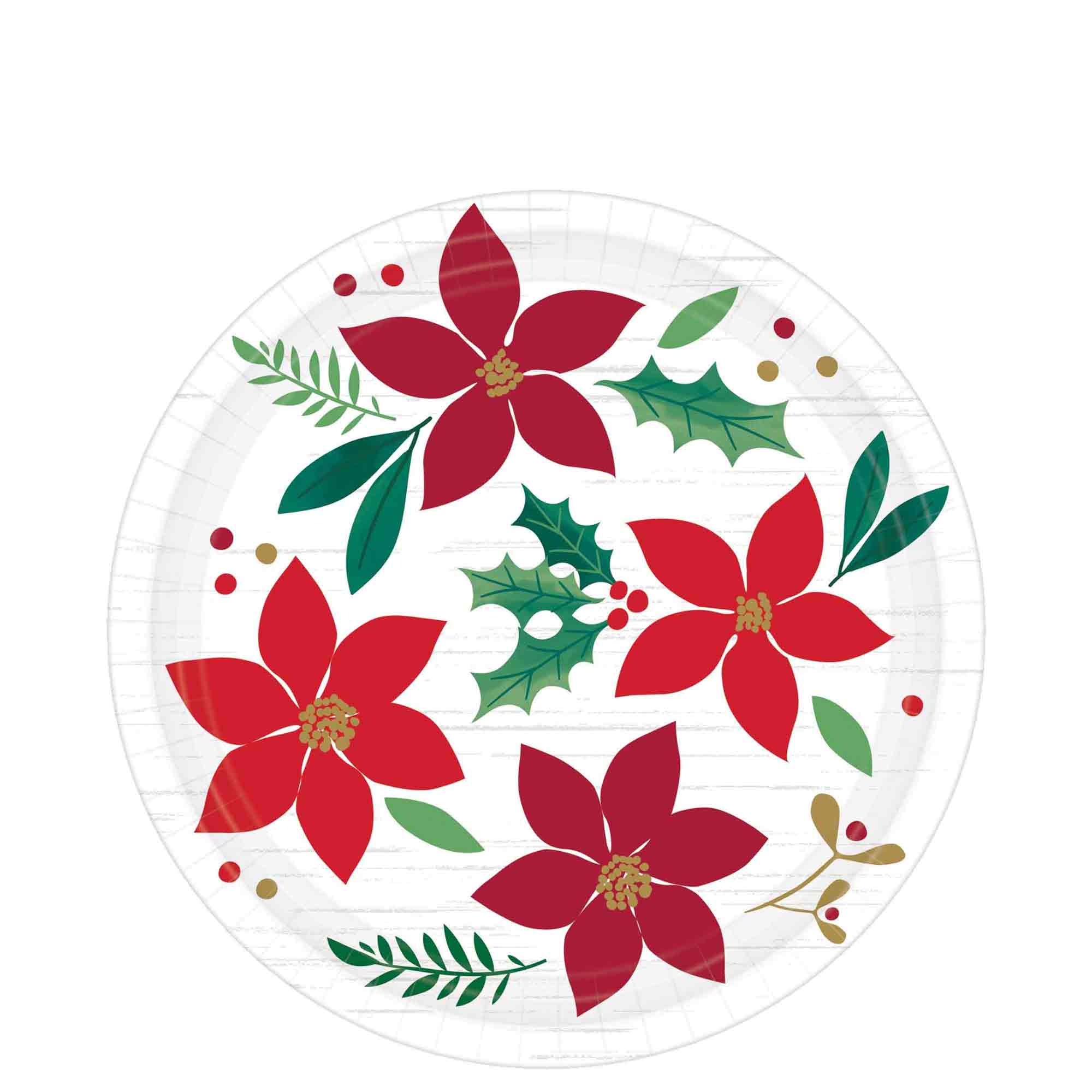 Christmas Wishes Plates 7in, 8pcs