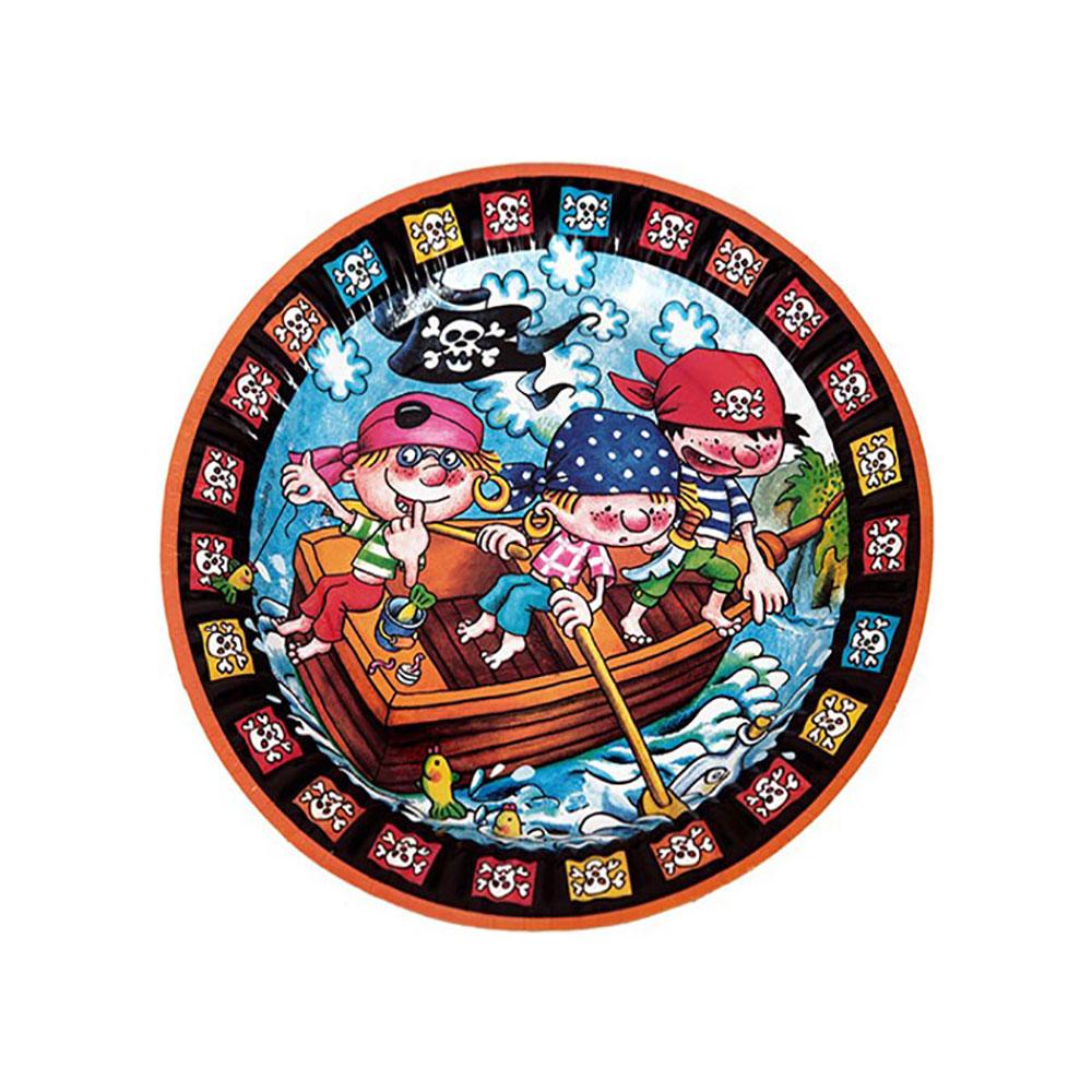 Pirates Dinner Plates 8pcs Printed Tableware - Party Centre
