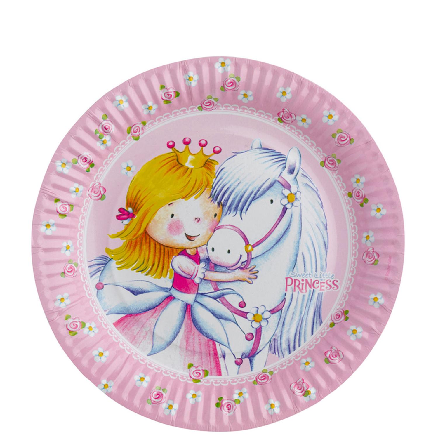 Sweet Little Princess Dinner Plates 8pcs Printed Tableware - Party Centre