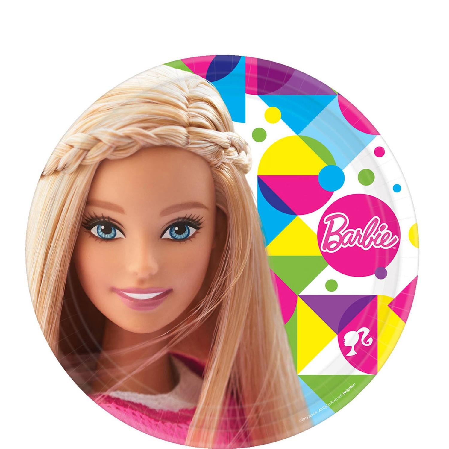 Barbie Sparkle Paper Plates 9in, 8pcs Printed Tableware - Party Centre