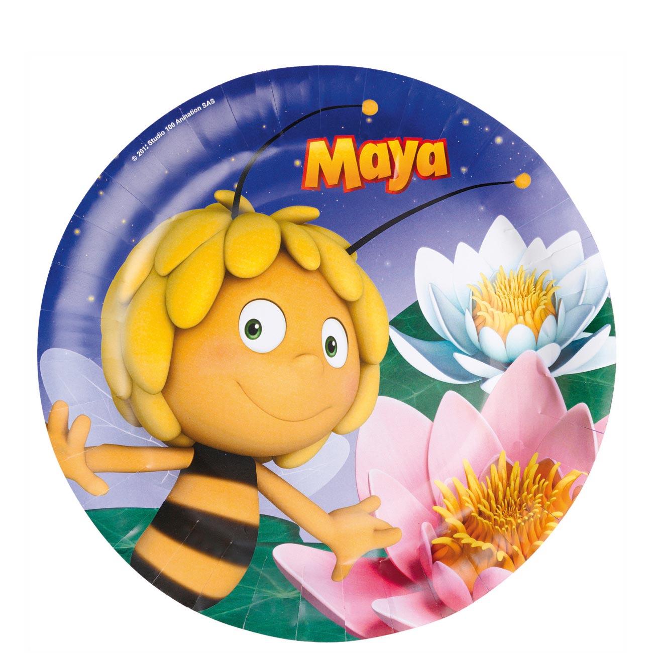 Bee Maya Plates 9in, 8pcs Printed Tableware - Party Centre