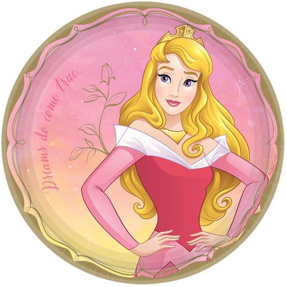 Disney Aurora Paper Plates 9in, 8pcs Printed Tableware - Party Centre