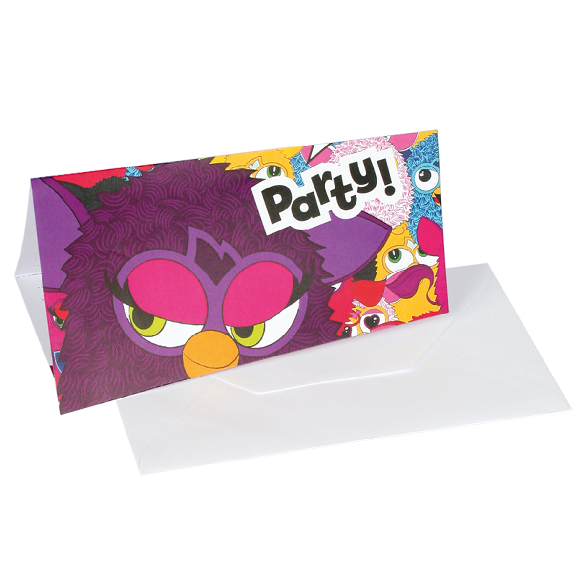 Furby Invitations And Envelopes 6pcs Party Accessories - Party Centre