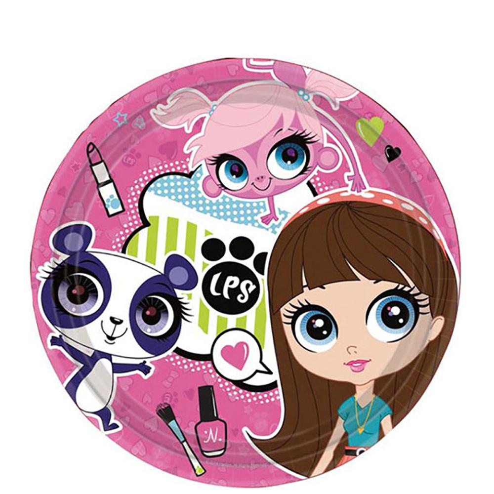 Littlest Pet Shop Round Plates 9in, 8pcs Printed Tableware - Party Centre