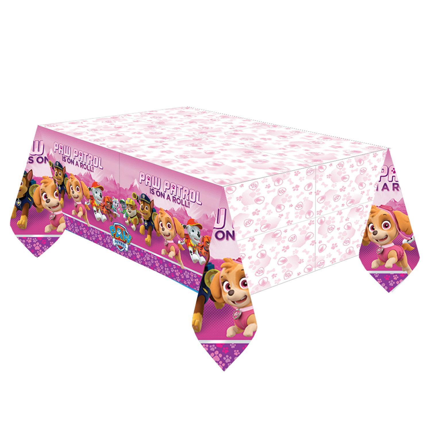 Paw Patrol Girl Plastic Tablecover Printed Tableware - Party Centre