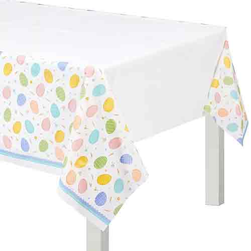 Pretty Pastel Easter Plastic Tablecover