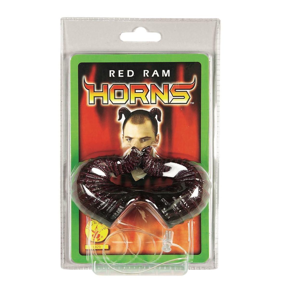 Red Ram Horns Costumes & Apparel - Party Centre
