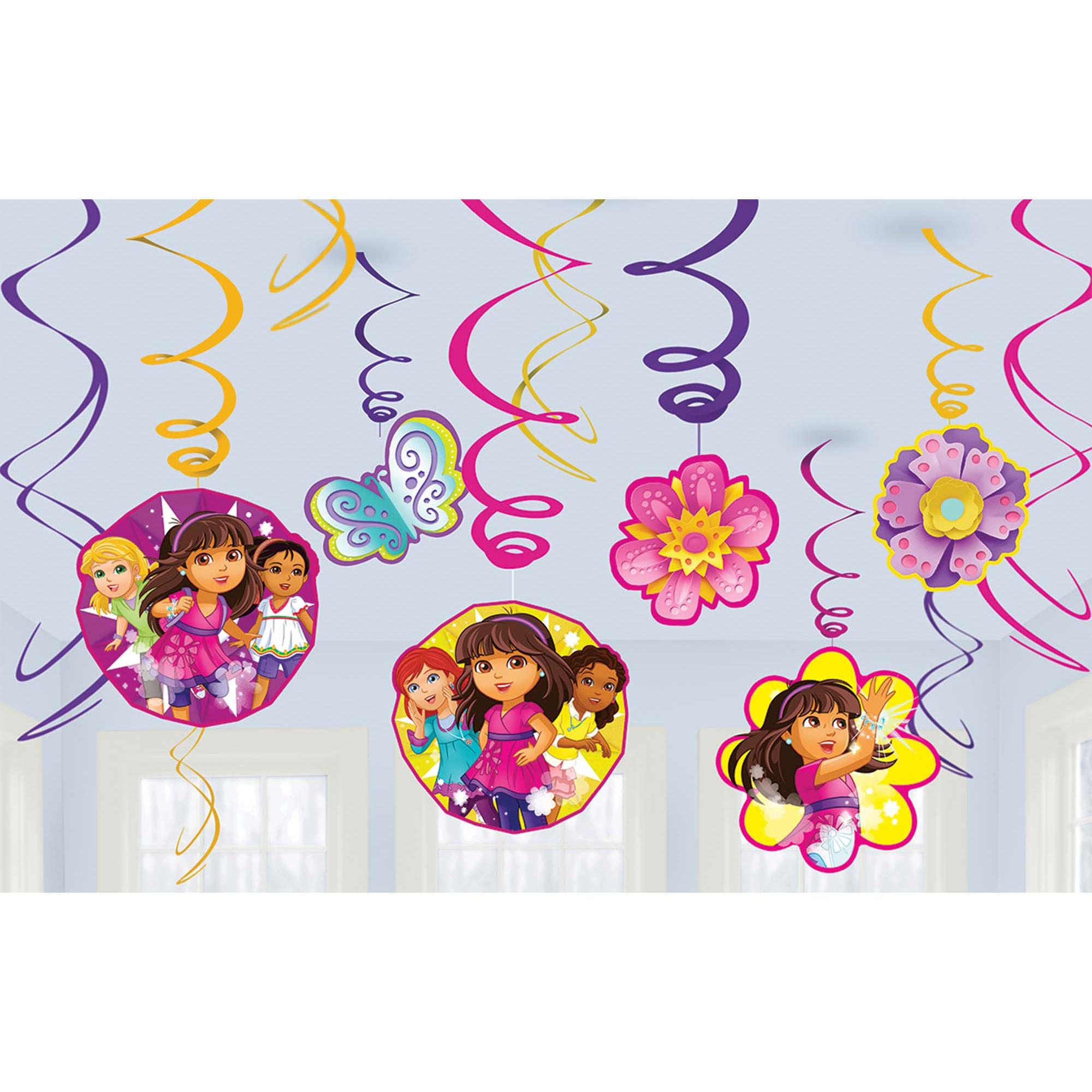 Dora And Friends Value Pack Swirl Decoration Decorations - Party Centre