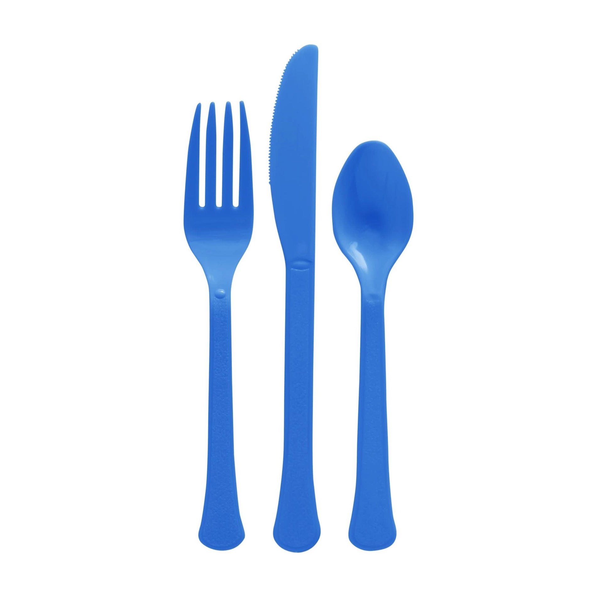 Bright Royal Blue Heavy Weight Cutlery Assorted 24pcs