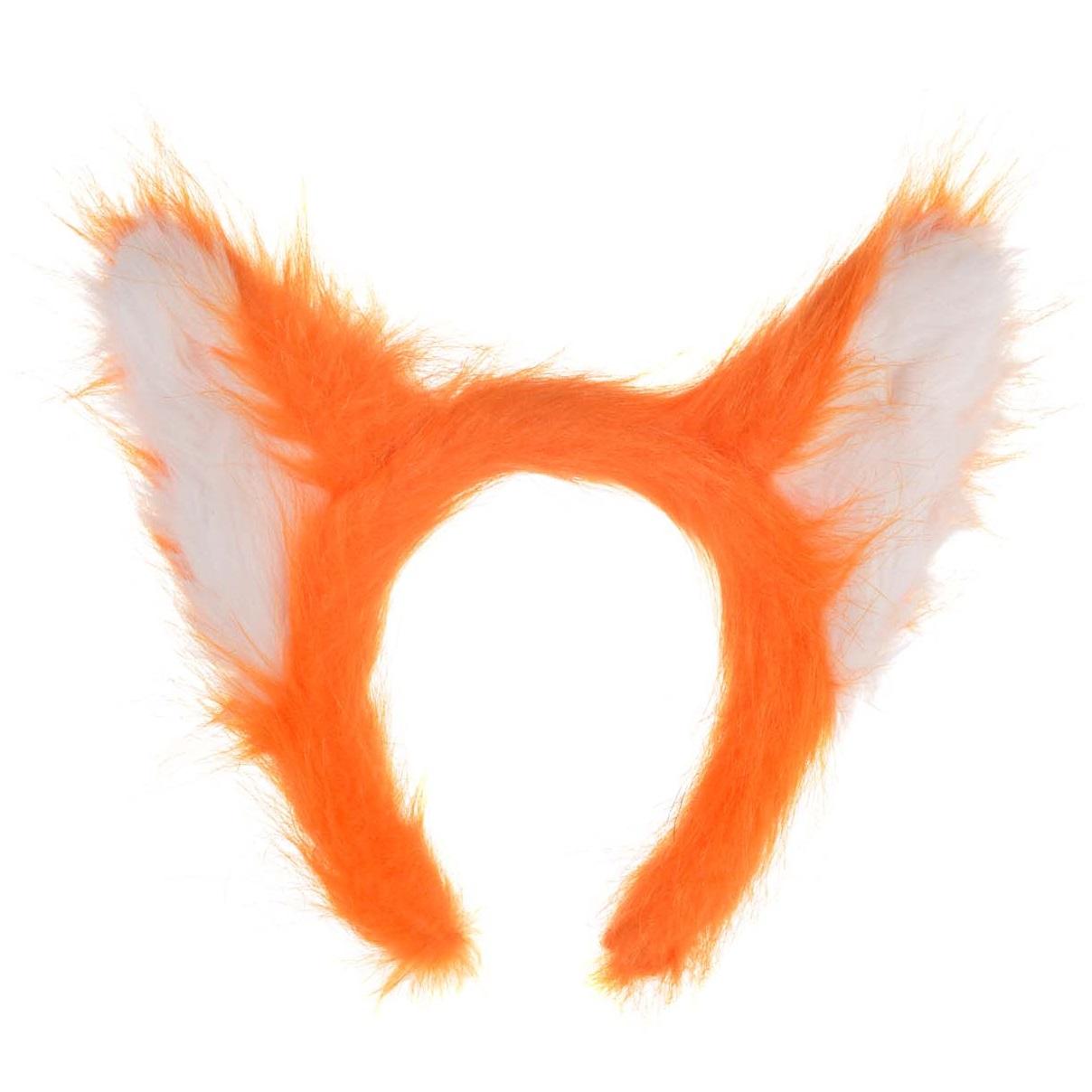 Adult Furry Fox Ears Headband Costumes & Apparel - Party Centre