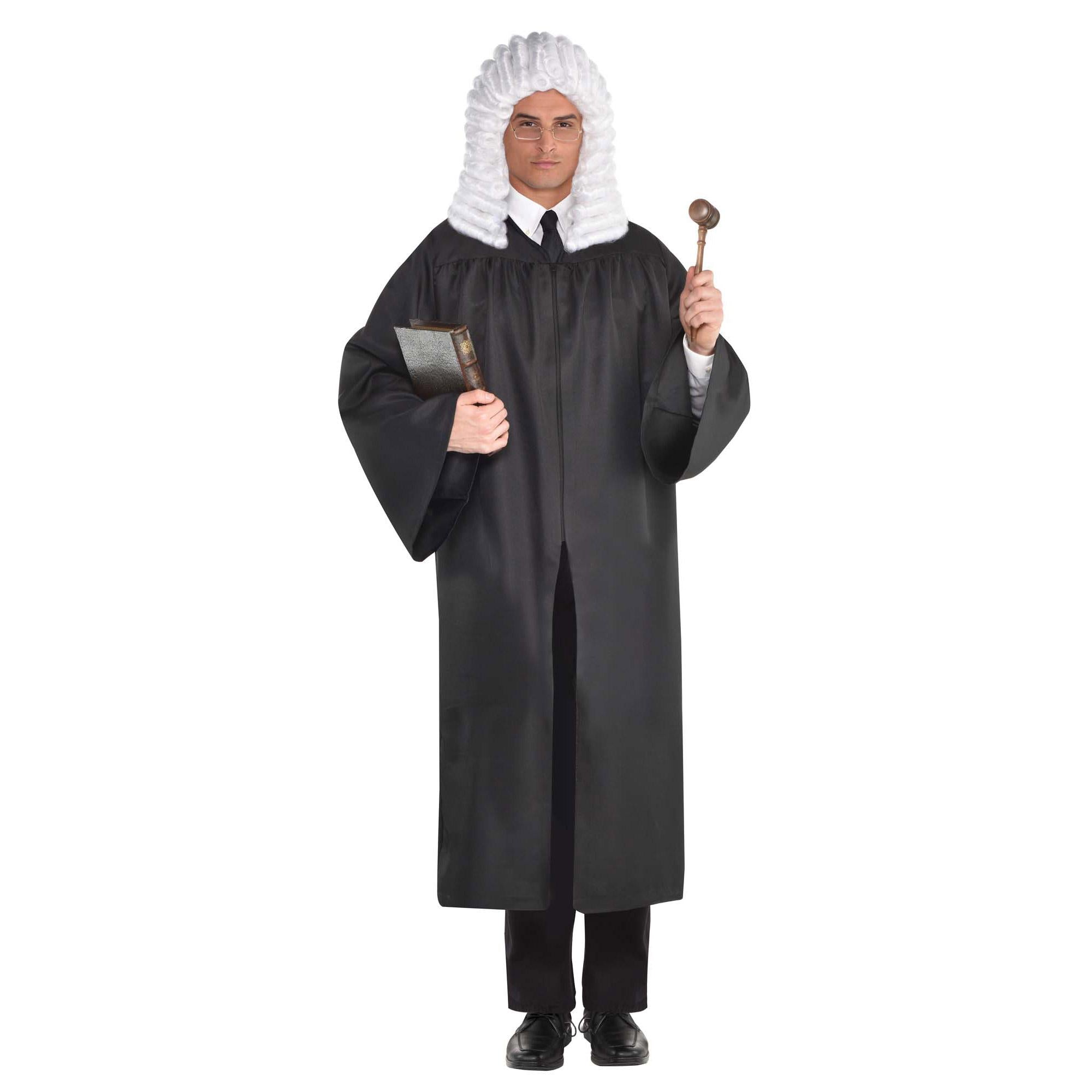 Adult Judge Robe Black Costumes & Apparel - Party Centre