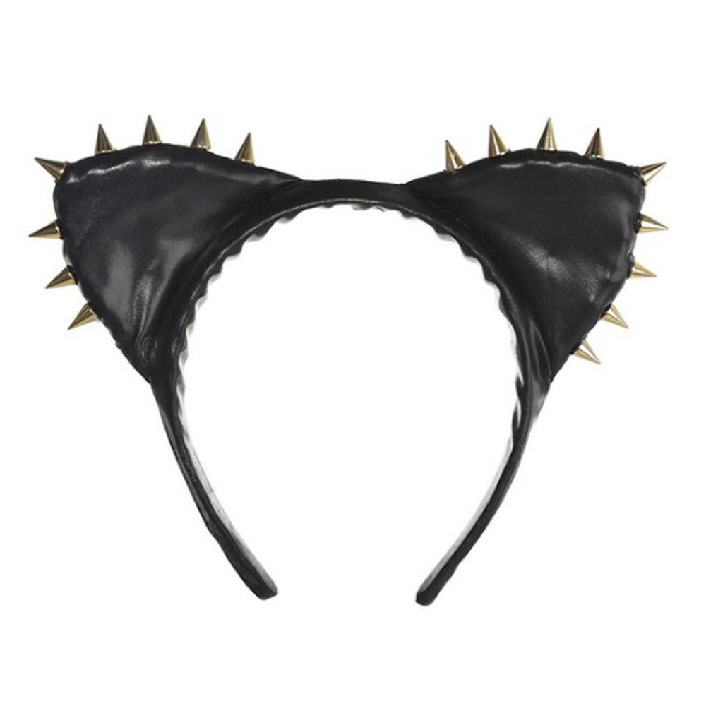 Rebel Glam Cat Ears Headband Costumes & Apparel - Party Centre