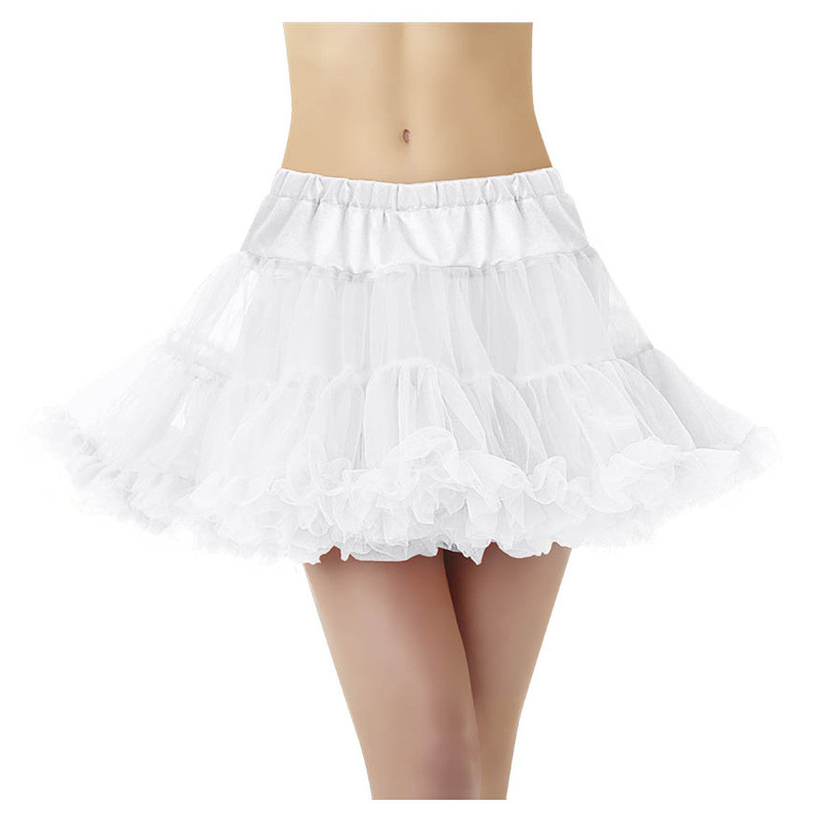 Adult Full White Petticoat XL Costumes & Apparel - Party Centre
