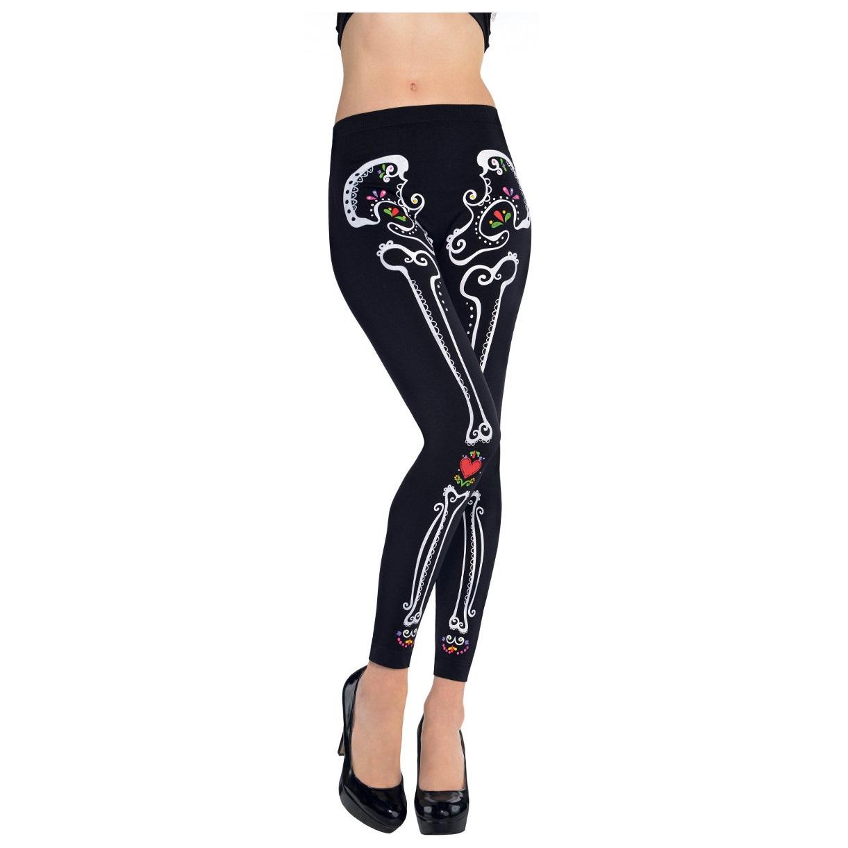 Day Of The Dead Leggings Costumes & Apparel - Party Centre