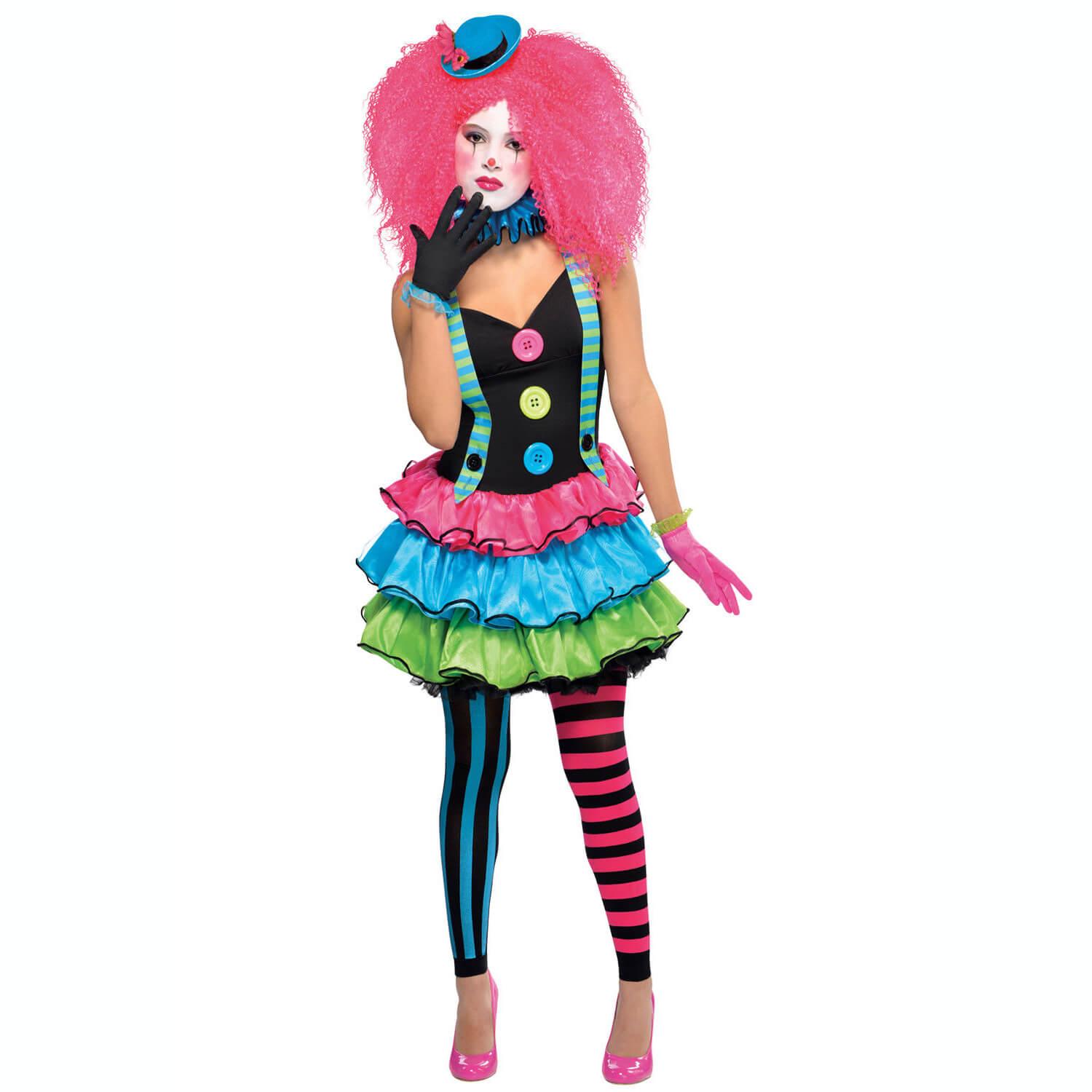 Teen Cool Clown Funny Costume Costumes & Apparel - Party Centre