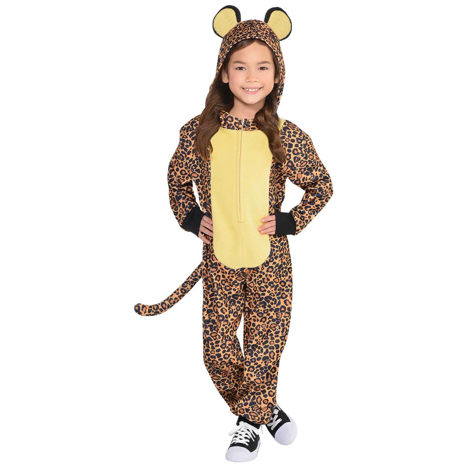 Child Leopard Zipster Costume Costumes & Apparel - Party Centre