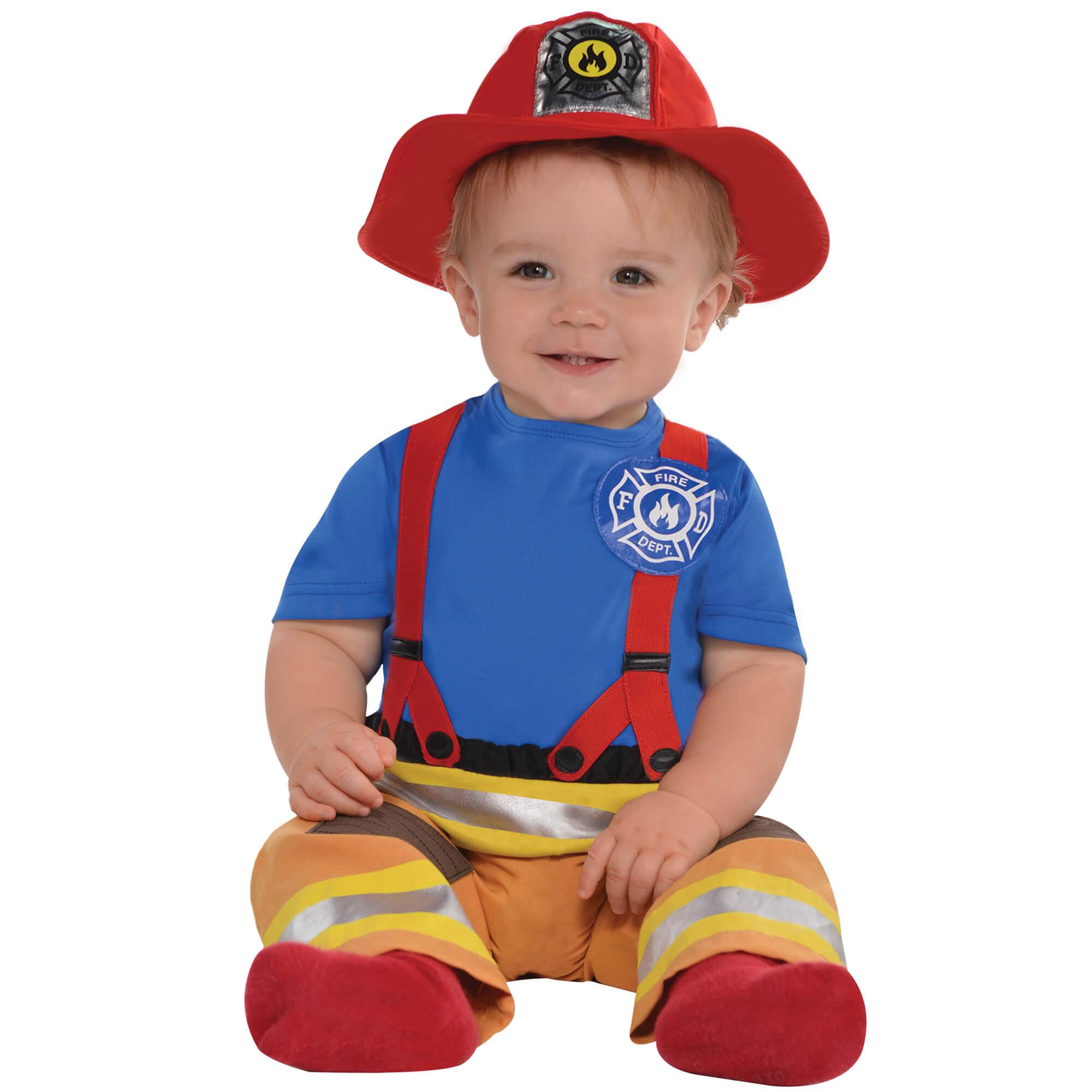 Infant First Fireman Career Costume Costumes & Apparel - Party Centre