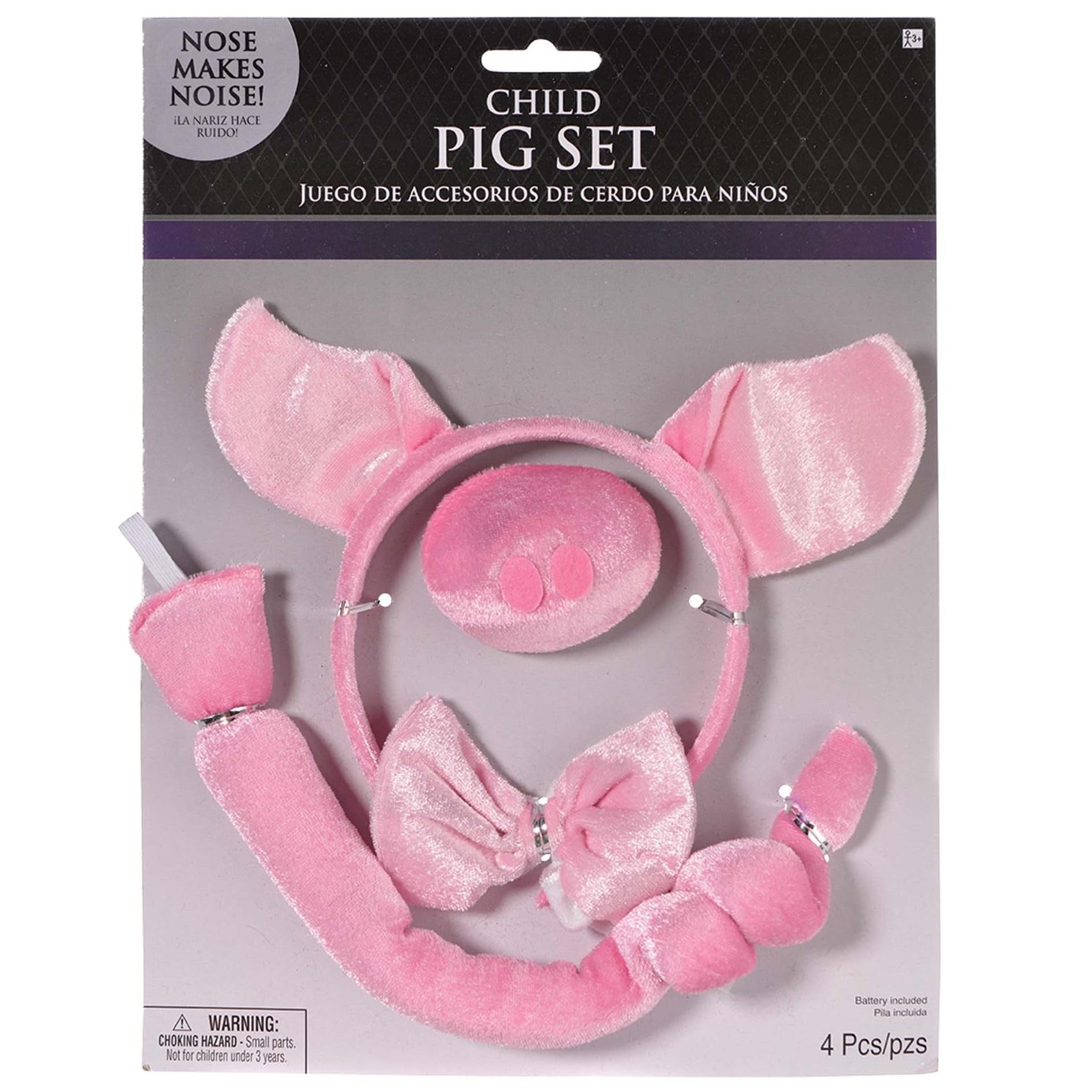 Child Pig Accessory Kit With Sound Costumes & Apparel - Party Centre
