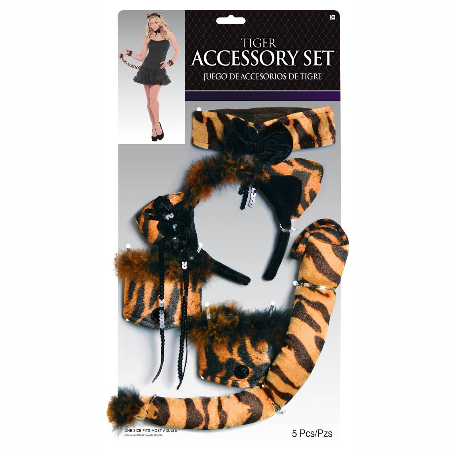 Tiger Accessory Set Costumes & Apparel - Party Centre