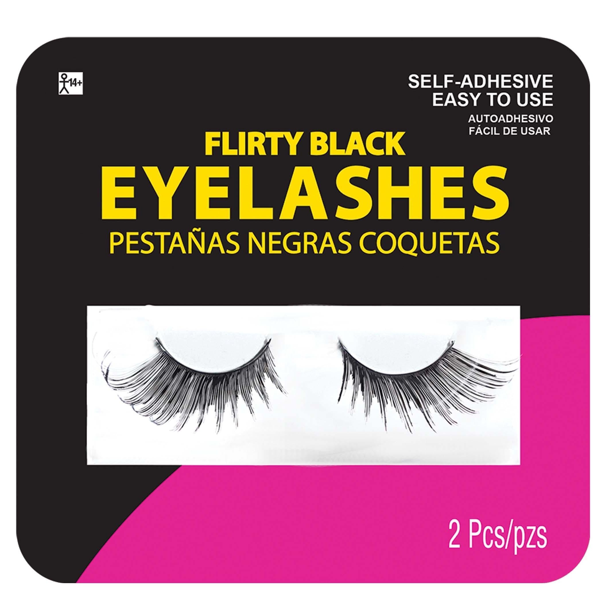 Adult Flirty Black Eyelashes Costumes & Apparel - Party Centre