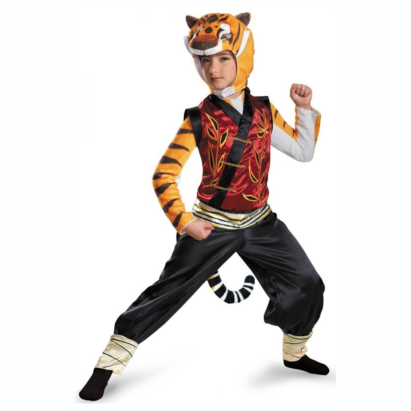 Child Tigress Deluxe Kung Fu Panda Movie Costume Costumes & Apparel - Party Centre