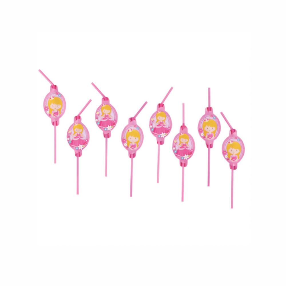 My Princess Drinking Straws 8pcs Candy Buffet - Party Centre