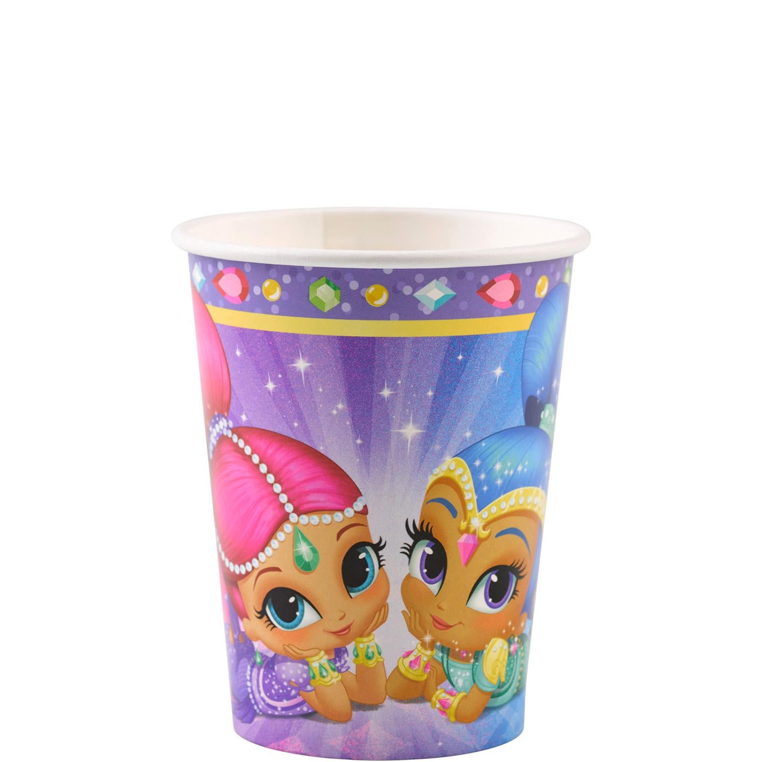 Shimmer and Shine  Paper Cups 8oz, 8pcs Printed Tableware - Party Centre