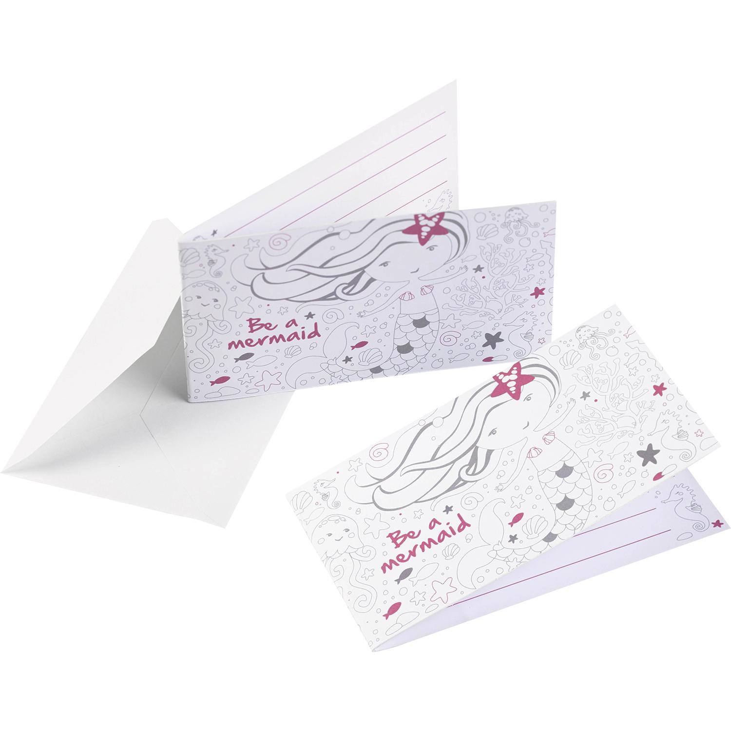 Be A Mermaid Invitation 8pcs Party Accessories - Party Centre