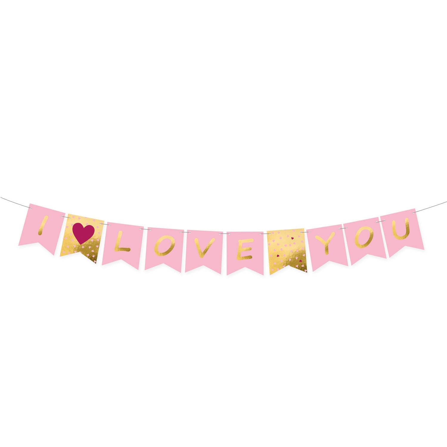 I Love You Letter Banner Decorations - Party Centre