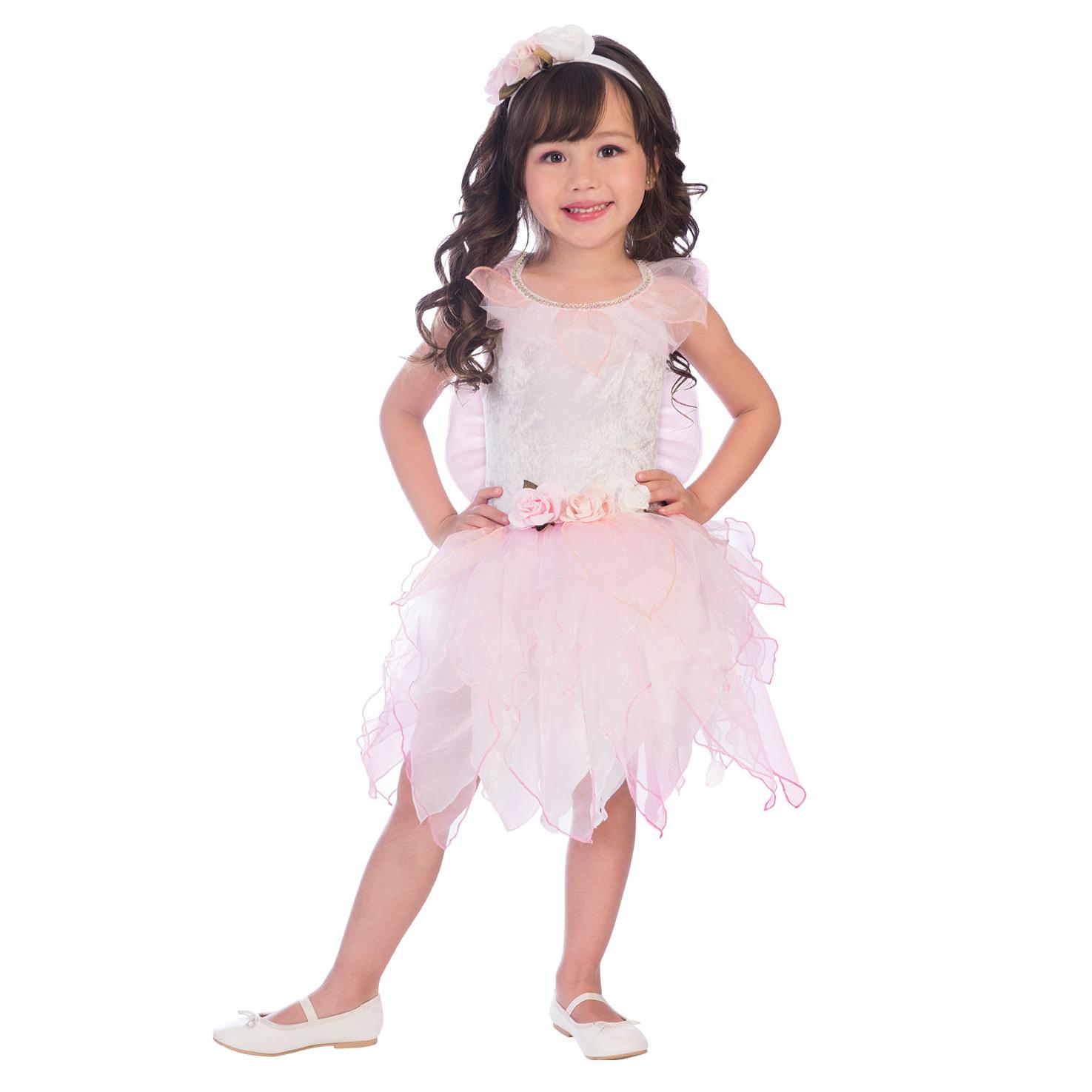 Child Rose Fairy Costume Costumes & Apparel - Party Centre