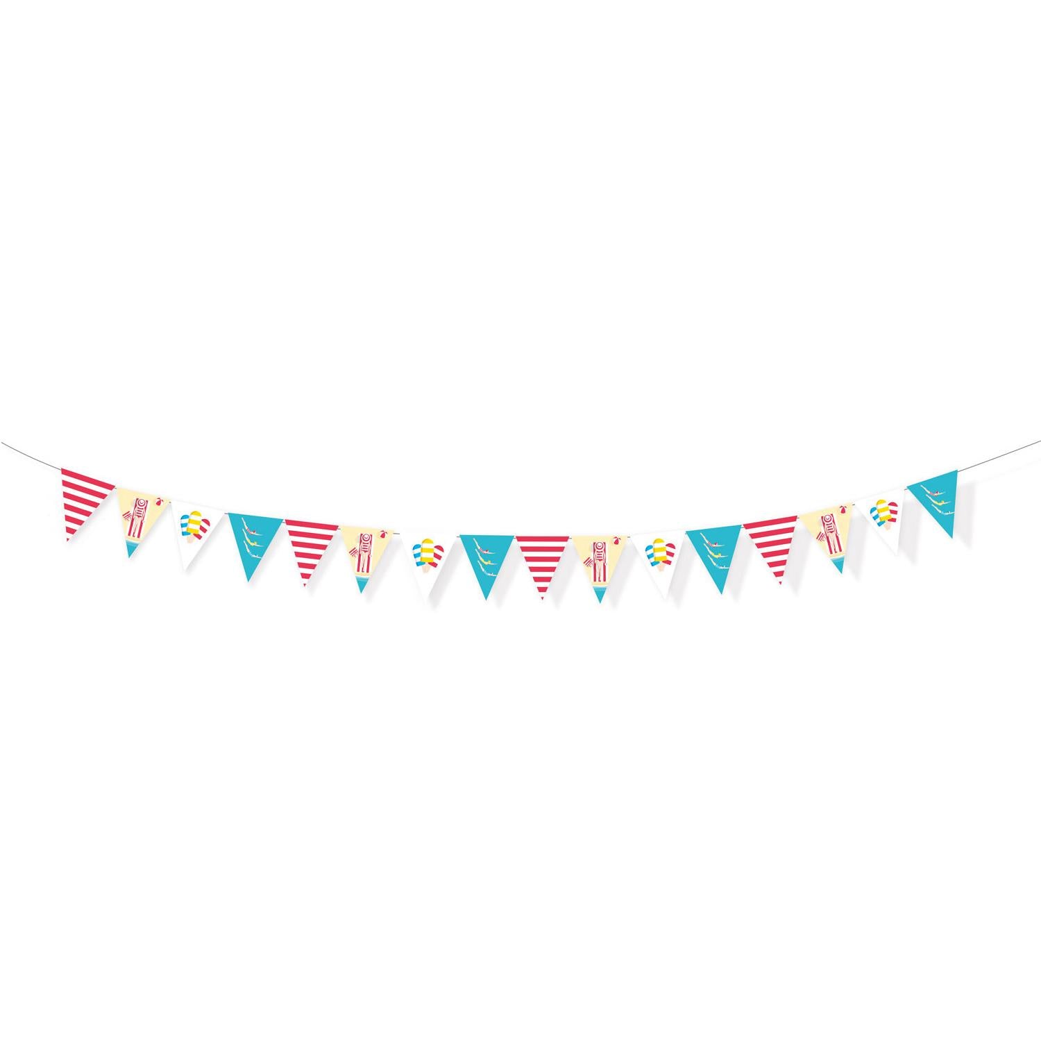 Summer Stories Pennant Banner 4m Decorations - Party Centre